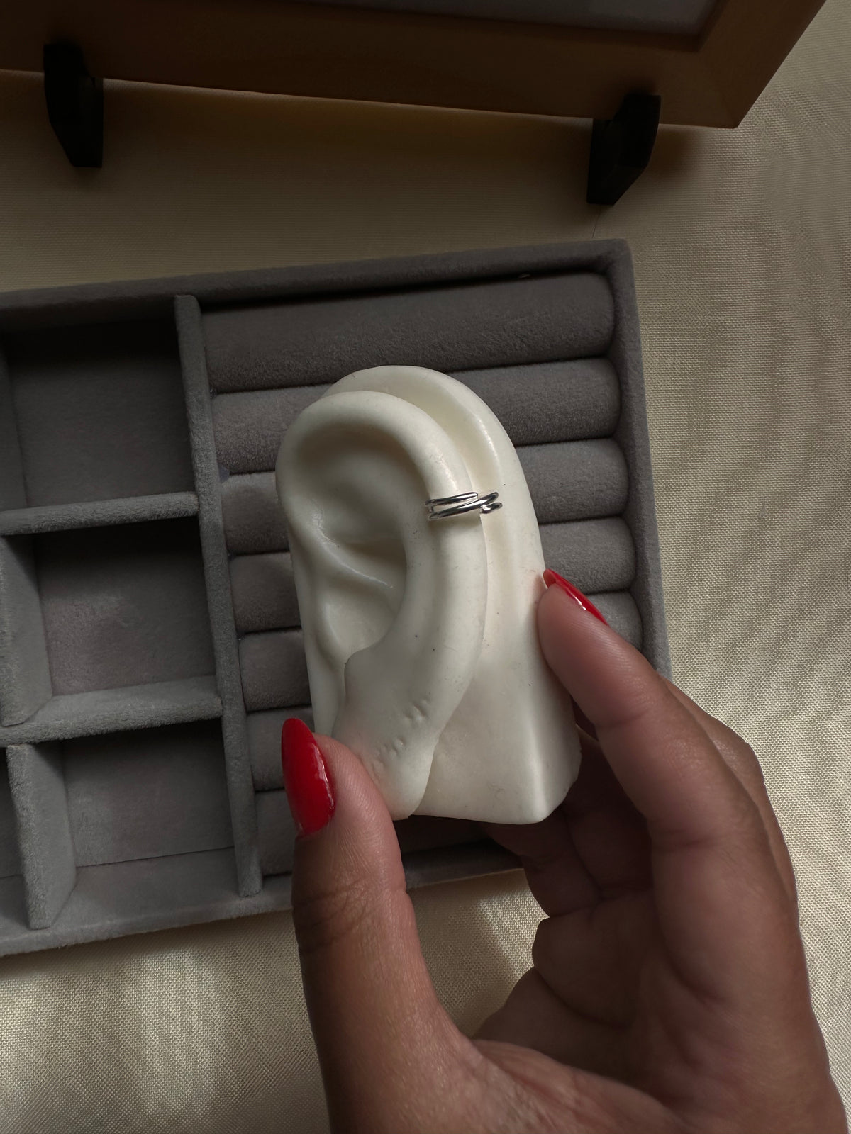 Piercing Duplo Fake Prata