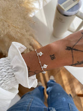 Pulseira Bolinhas e Corações Prata